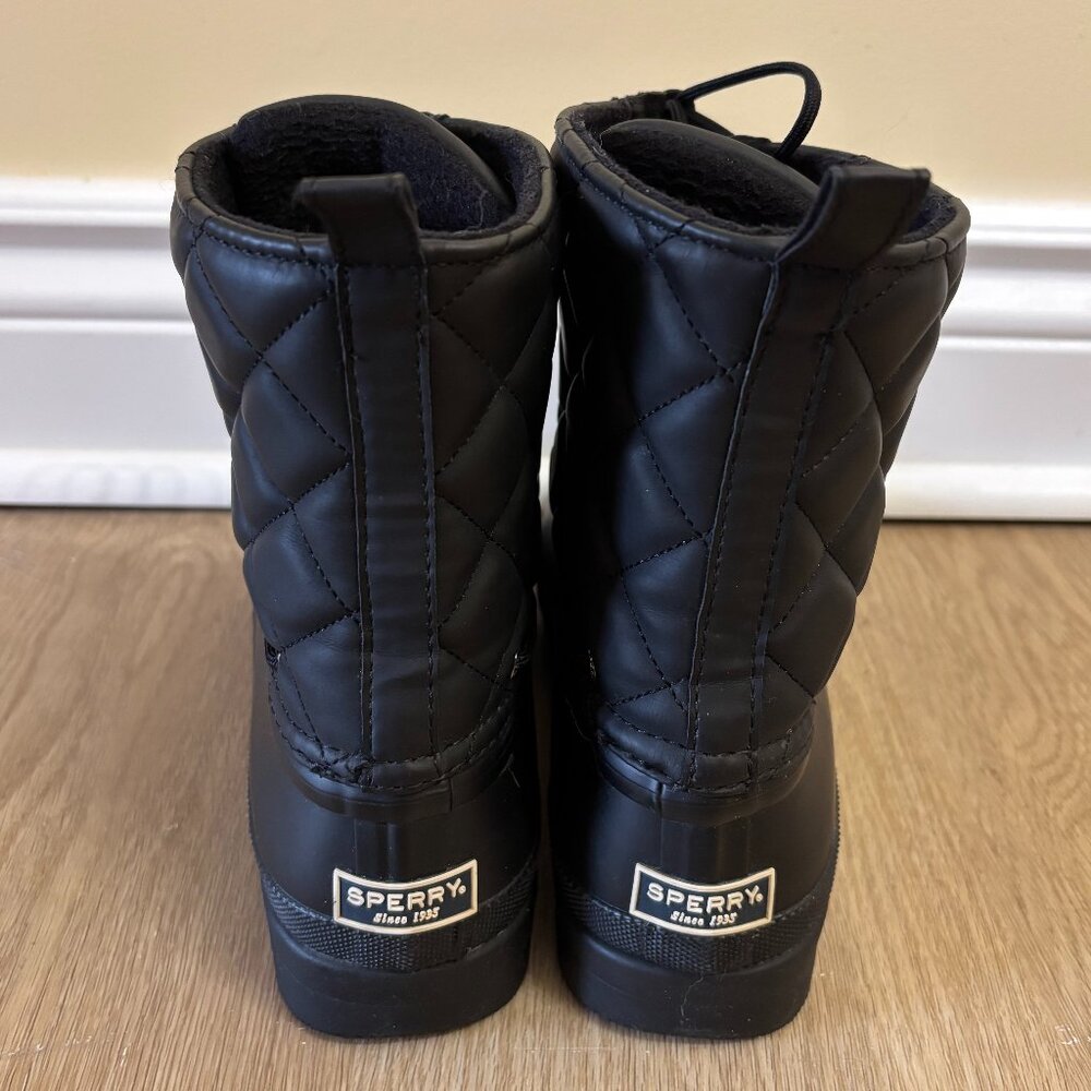 Moving Sale! Sperry Top-Sider Black Gosling Duck Boots - Picture 4 of 7